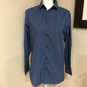 *VAN HEUSEN* Men's Blue Long Sleeve Button Down Size XL
